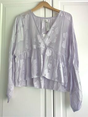 Wilfred Lilac Peplum Blouse